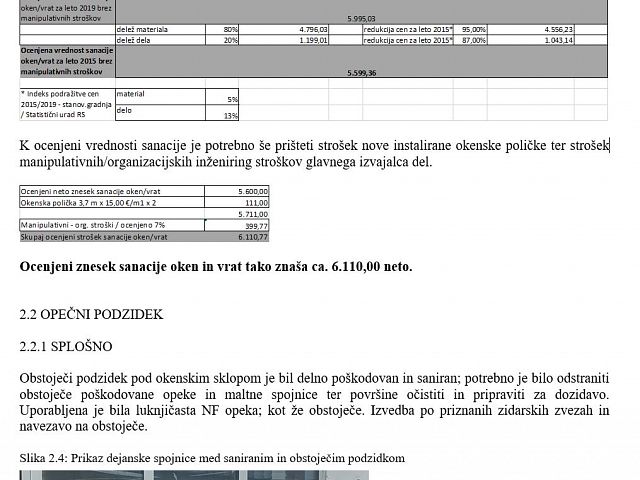 Sodne cenitve in izvedenska mnenja